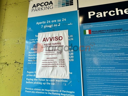 Qui le nuove tariffe del Movicentro