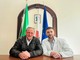 Il sindaco Emiliano Negro e il dottor Giuseppe Fallica