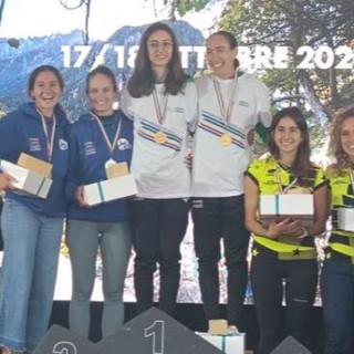 Noemi Bogiatto e Noemi Bouchard sul podio (foto società - sito Fidal Piemonte)