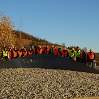 Inaugurato il nuovo allestimento della rotonda tra la sp 12 e la sp 661 nel comune di Novello