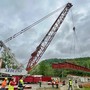 Tanaro più sicuro a Nucetto: varato l'impalcato del nuovo ponte