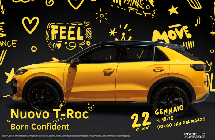 Nuovo T-ROC debutta da Proglio L’Automobile a Borgo San Dalmazzo con una serata ROCK