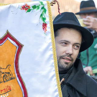 Nicola Schellino nel giorno della famosissima fiera del Bue Grasso di Carrù Nicola Schellino nel giorno della famosissima fiera del Bue Grasso di Carrù