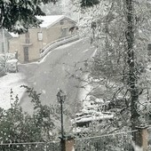 La neve a San Giacomo di Roburent (Foto Paolo Manera)