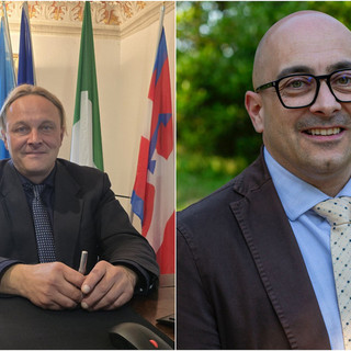 I sindaci Emiliano Negro e Andrea Giaccone I sindaci Emiliano Negro e Andrea Giaccone