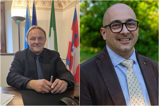 I sindaci Emiliano Negro e Andrea Giaccone