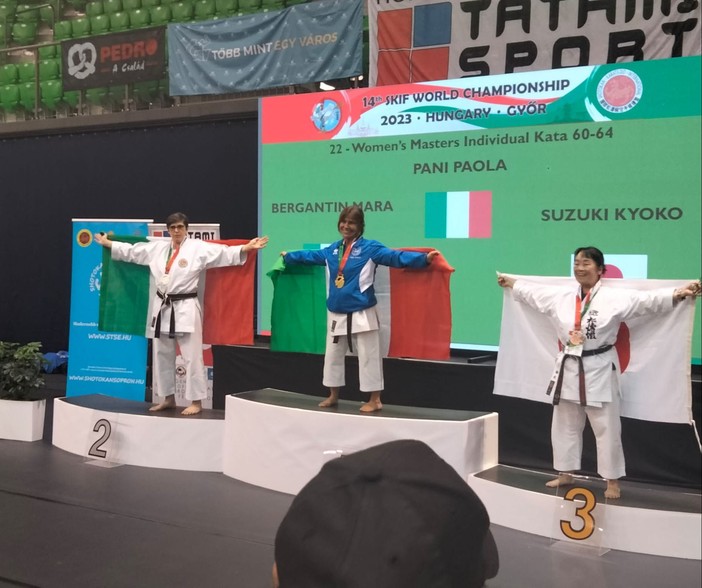 Mondiali di Karate in Ungheria: doppio oro per la borgarina Paola Pani