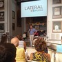 Martino Grindatto parla alla platea durante la conferenza stampa di presentazione