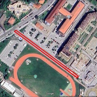 In allegato uno screen di Google Maps con evidenziata l’area oggetto dell’intervento