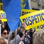 Una immagine di archivio di una protesta di medici e infermieri Una immagine di archivio di una protesta di medici e infermieri
