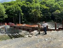 Nuovo ponte a Terme di Valdieri, posate le travi portanti: sarà pronto e collaudato per fine anno Nuovo ponte a Terme di Valdieri, posate le travi portanti: sarà pronto e collaudato per fine anno