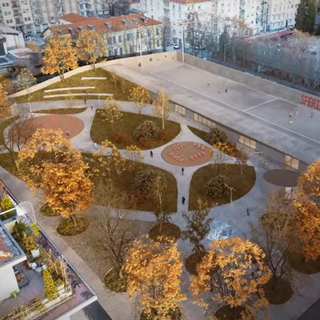 Il nuovo assetto di piazza Martiri secondo i progettisti