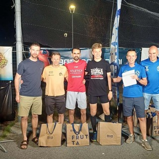 Il podio maschile (foto atletica mondovì)