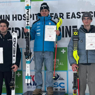 La premiazione dello Slalom FIS  della Far East Cup all’Alpensia Ski Resort (PH Equipe Limone)