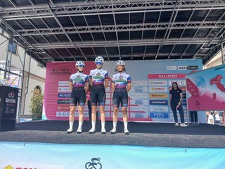 Saluzzo, partenza del Giro d'Italia Women