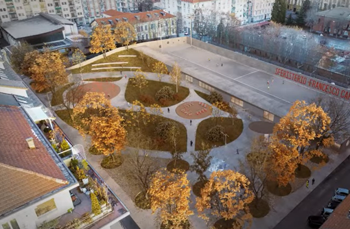 Il nuovo assetto di piazza Martiri secondo i progettisti