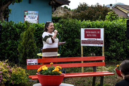 Al parco del Tesoriere di Borgo inaugurata la panchina rossa contro la violenza sulle donne