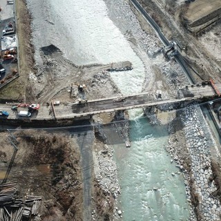 La foto del ponte ex Lepetit scattata dalla Provincia di Cuneo dopo l'alluvione del 2020 La foto del ponte ex Lepetit scattata dalla Provincia di Cuneo dopo l'alluvione del 2020