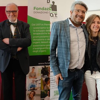 A sinistra Marco Borgogno e a destra Paolo Manera con la moglie Giulia