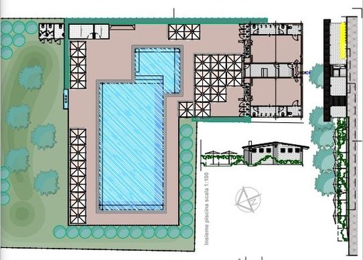 Il progetto della piscina scoperta a Sant'Anna