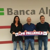 Da sinistra la presidente Alessandra Fissolo, il tecnico Marco Gazzotti e il Ds Paolo Borello
