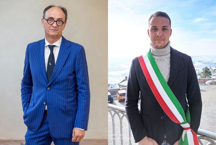 Massimo Gula (Presidente del GAL Langhe Roero Leader) e Simone Manzone (Sindaco di Guarene)