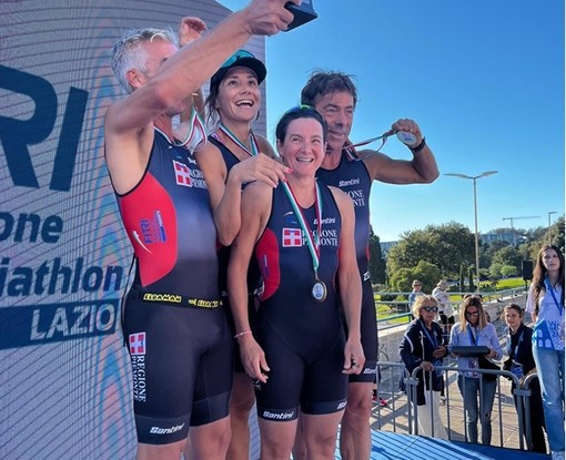 Il Piemonte vince la prima Coppa delle Regioni master della World Triathlon Cup di Roma Il Piemonte vince la prima Coppa delle Regioni master della World Triathlon Cup di Roma