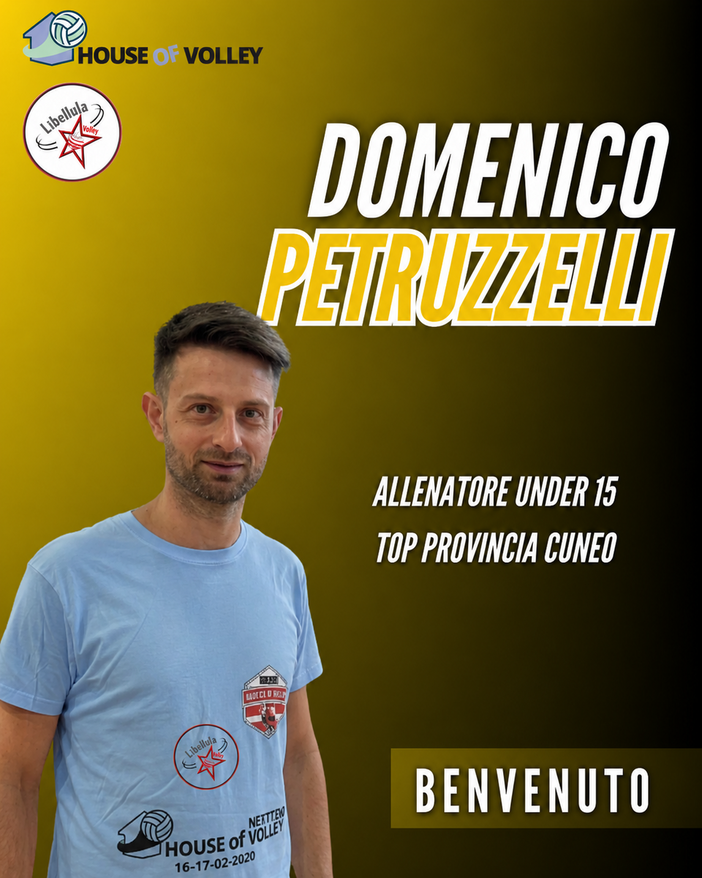 House of Volley: l’Under 15 Elite sarà guidata da Domenico Petruzzelli