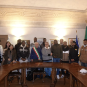 Incontro tra l'amministrazione di Villanova Mondovì e le persone accolte con il progetto SAI
