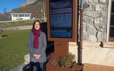 Il sindaco di Pietraporzio Sabrina Rocchia