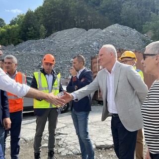 Tunnel di Tenda, ieri al cantiere anche Luca Robaldo: "Se ci credo? Preferisco fidarmi, ma chiedo onestà"