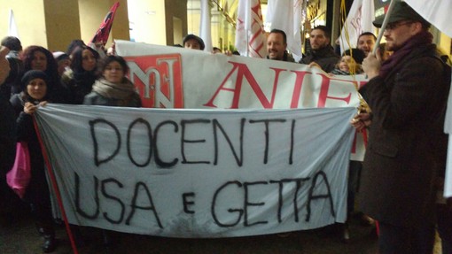 La protesta a Torino di lunedì 8 gennaio