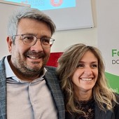 Paolo Manera con la moglie Giulia Negri