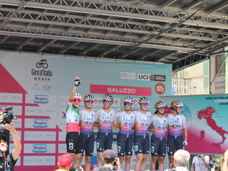 Saluzzo, partenza del Giro d'Italia Women