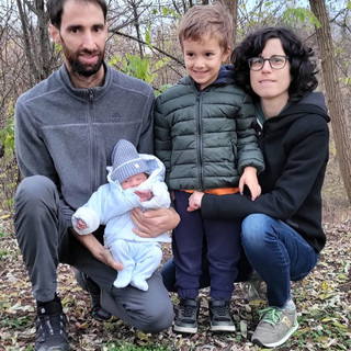 Pietro Bottero, Sara Ferrua, il piccolo Giorgio e Lorenzo, l’angioletto di famiglia