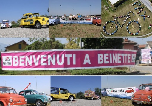 Che meraviglia Beinette in festa per il Giro d'Italia: &quot;bici di trattori&quot;, 2CV e Fiat 500 [FOTO]
