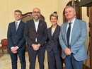 Da sinistra Michele Pianetta, Luca Robaldo, Giuliana Cirio e Giorgio Musso