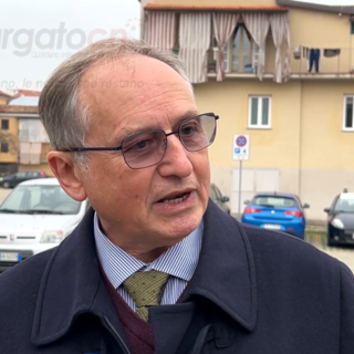 Mario Roggero, all'uscita del tribunale di Asti