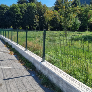 Garessio, ultimata la rete di delimitazione in Piazza Indemini