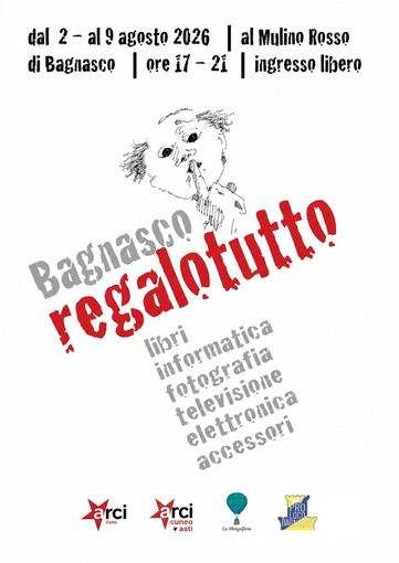 Al Mulino Rosso di Bagnasco arriva l'iniziativa "Bagnasco regalotutto": elettronica, libri e oggetti gratuiti per tutti Al Mulino Rosso di Bagnasco arriva l'iniziativa "Bagnasco regalotutto": elettronica, libri e oggetti gratuiti per tutti