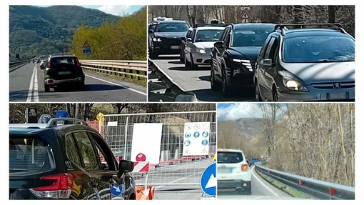 Rientro dal ponte pasquale: traffico intenso sulla Statale 28 verso il Piemonte Rientro dal ponte pasquale: traffico intenso sulla Statale 28 verso il Piemonte