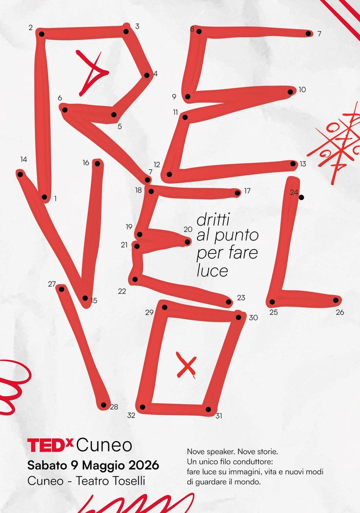 Revelio è il tema di TEDxCuneo che si svolgerà al Teatro Toselli di Cuneo il 9 maggio