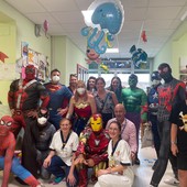 I supereroi Marvel tra le corsie del Santa Croce per incontrare i bambini ricoverati
