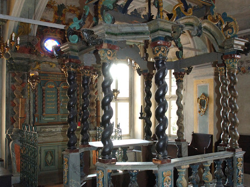 Particolare della Sinagoga di Cherasco
