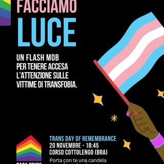 Transfobia, il 20 novembre un flashmob a Bra Transfobia, il 20 novembre un flashmob a Bra