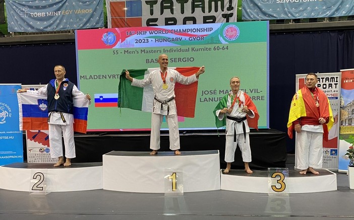 Il cuneese Sergio Basile campione del Mondo di Karate