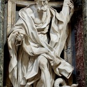 San Filippo apostolo, scultura di Giuseppe Mazzuoli (1643-1725), Basilica di San Giovanni in Laterano, Roma San Filippo apostolo, scultura di Giuseppe Mazzuoli (1643-1725), Basilica di San Giovanni in Laterano, Roma