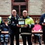 Le celebrazioni dei 25 anni del gruppo di Protezione Civile con Franco Sampò al centro Le celebrazioni dei 25 anni del gruppo di Protezione Civile con Franco Sampò al centro