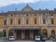 La facciata della stazione ferroviaria  di Saluzzo