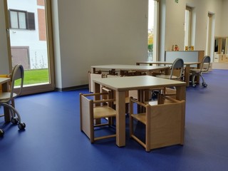 Gli interni del micronido “La casetta rossa” Gli interni del micronido “La casetta rossa”